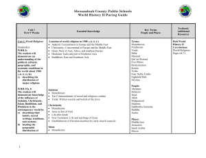 World History II Pacing Guide