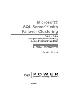 Microsoft SQL Server with Failover Clustering