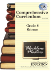 Curriculum Science Grade 8 Blackline Masters