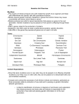 Genetics Unit Overview