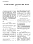 II. E. Coli Chemotaxis as a System