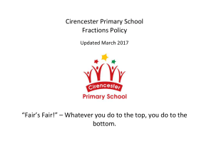 Fractions policy March 17