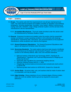 Type S Truck Scale Engineering Submittal