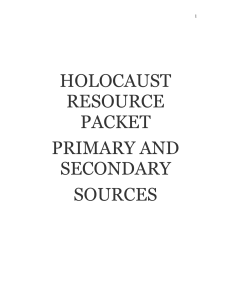 Holocaust Resource Packet