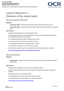 OCR ASA Level Geography Exploring Oceans Learner Resource 1