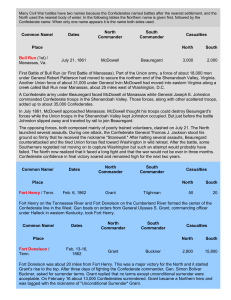 Many Civil War battles have two names because the Confederates