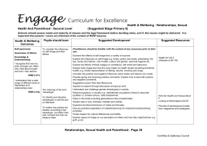Primary 6 - Sexual Health Dumfries and Galloway