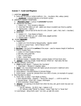 Lesson 1 - Land and Regions