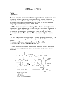 Exam II answer key