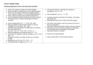 Y8 Spring Term Units Document