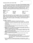 Comparing Plant and Animal Cells