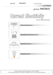 Current Electricity - PRADEEP KSHETRAPAL PHYSICS