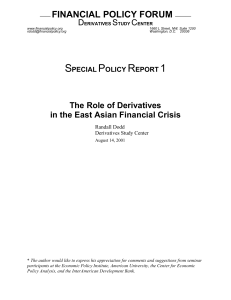 report - Financial Policy Forum