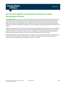 Jim Carroll in BizWest on the Winners and Losers in Stock