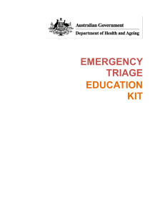 Emergency Triage Education Kit - Resource Book