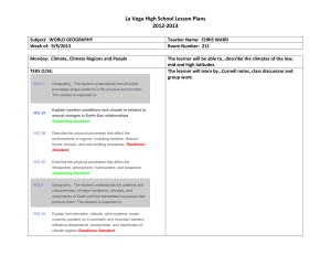 La Vega High School Lesson Plans 2012