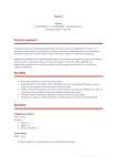 School leaver CV template - Apprentices for Business