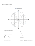 Chapter 13 Mid-Chapter Quiz 1. Fill in the Unit Circle Template