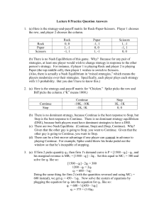 Lecture 1 Practice Question Answers