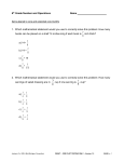 Math Student Assessment Gr 6 Number - Mid
