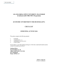 Economic Environment for Business (5571)