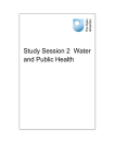 Study Session 2 Water and Public Health