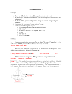 Review for Chapter 5 and 6 Test