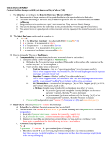 5.8 Compressibility of Gases and Boyles Law