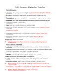 Unit 4 Atmosphere and Hydrosphere Vocabulary