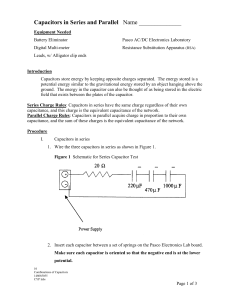 Capacitors in Series and Parallel