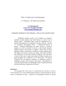 the cultural continuum: a theory of intersystems