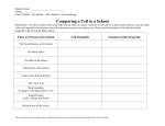 Comparing a Cell to a School