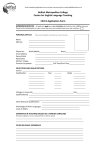 CELTA Application Form