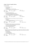 Ch14 - Multiple Choice - Sec01 - Firms in Competitive Markets