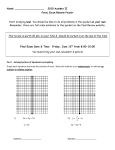 Intermediate Algebra Final Exam Review Packet 2009