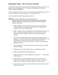 Independent Study: Nuclear Chemistry