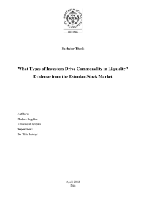 What types of investors drive commonality in