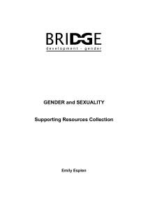 Acronyms - BRIDGE Gender - Institute of Development Studies