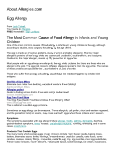 If your child`s doctor or allergy specialist has determined that your