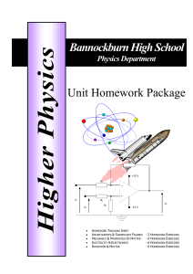 Homework Booklet for all Units