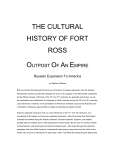 Cultural History of Fort Ross