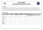 succession plan for key roles