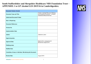 Methadone Prescribing Policy