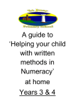 Guide to Numeracy Years 3 and 4
