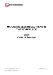 Managing Electrical Risks at the Workplace