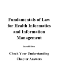 Fundamentals of Law for Health Informatics and Information