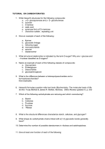 tutorial on carbohydrates