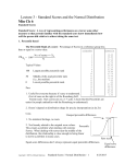 Standard scores, normal distribution