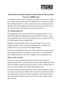 Information for patients having an isotope kidney (renal) scan (also
