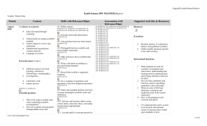 Curriculum Map - Flagstaff Unified School District